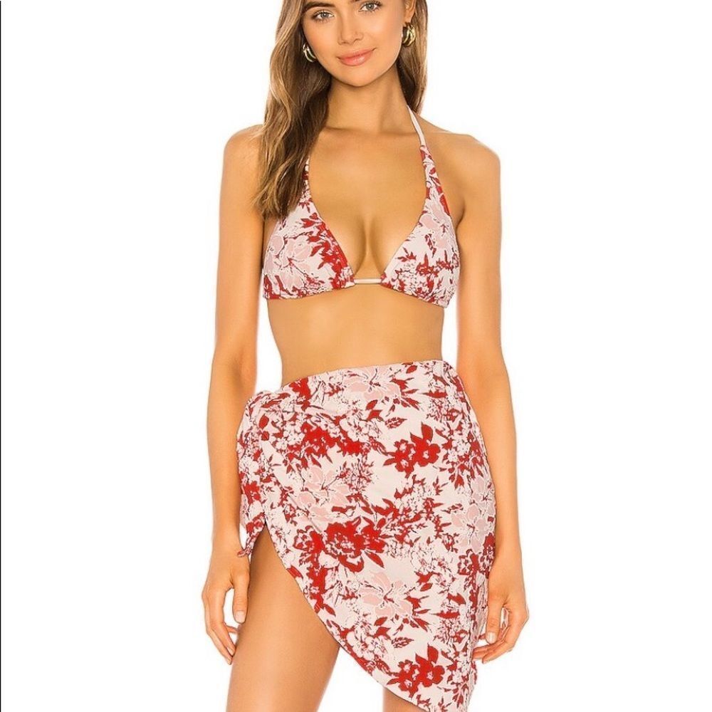 REVOLVE - Brooklyn Bikini Top(M), Cole Bikini Bottom(M) and Joey Wrap Skirt(L)
